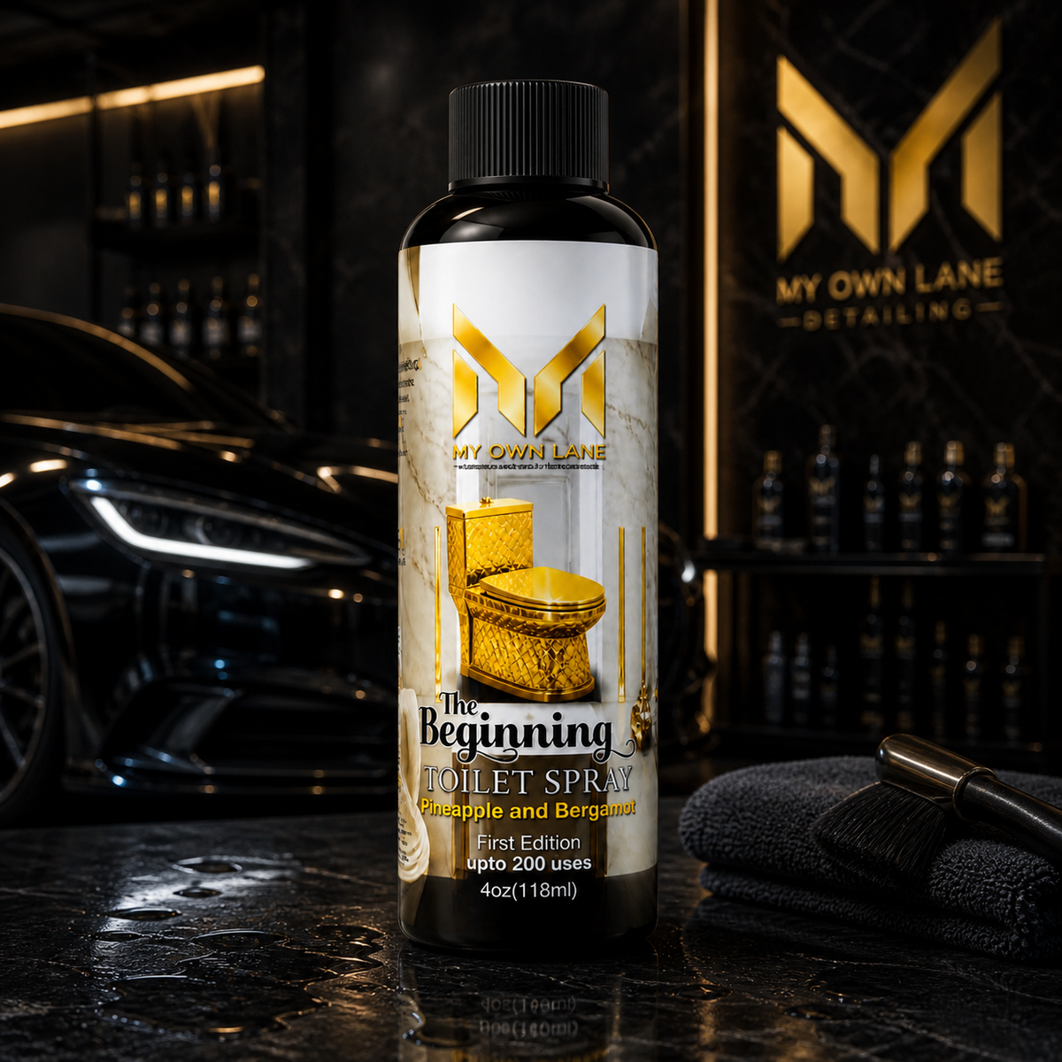 My Own Lane "The Beginning" Before-You-Go Toilet Spray | Pineapple & Bergamot Scent | First Edition | Up to 200 Uses | 4 oz