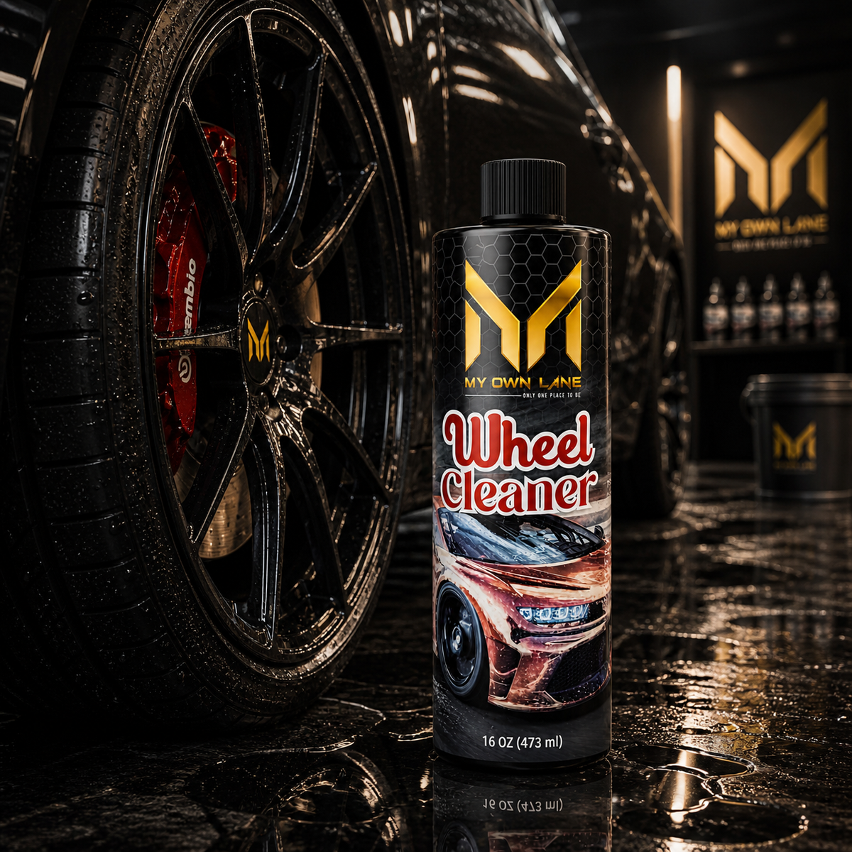 My Own Lane Wheel Cleaner | Professional Strength Brake Dust & Grime Remover for All Wheel Types | 16 oz